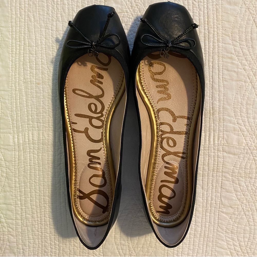 Like new Sam Edelman ‘Dominica’ black leather flats